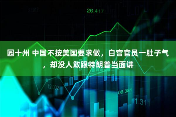 园十州 中国不按美国要求做，白宫官员一肚子气，却没人敢跟特朗普当面讲
